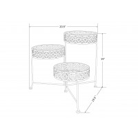 Better Homes and Gardens 3 Tier Outdoor Lattice Plant Stand   565821578